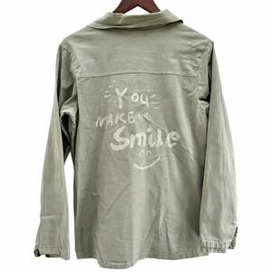 Made In Italy Army Shirt Quote You Make Me Smile Size XXL